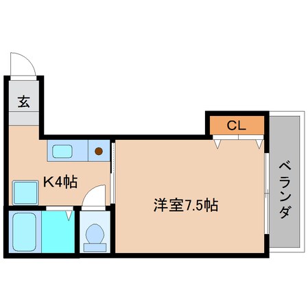 大和高田駅 徒歩1分 4階の物件間取画像